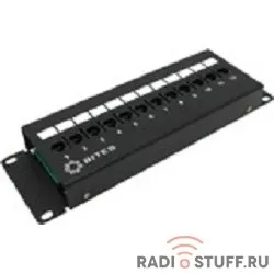 Патч-панель, UTP, 2U, cat.5e,12 портов, Dual Type, L=287мм, 5bites