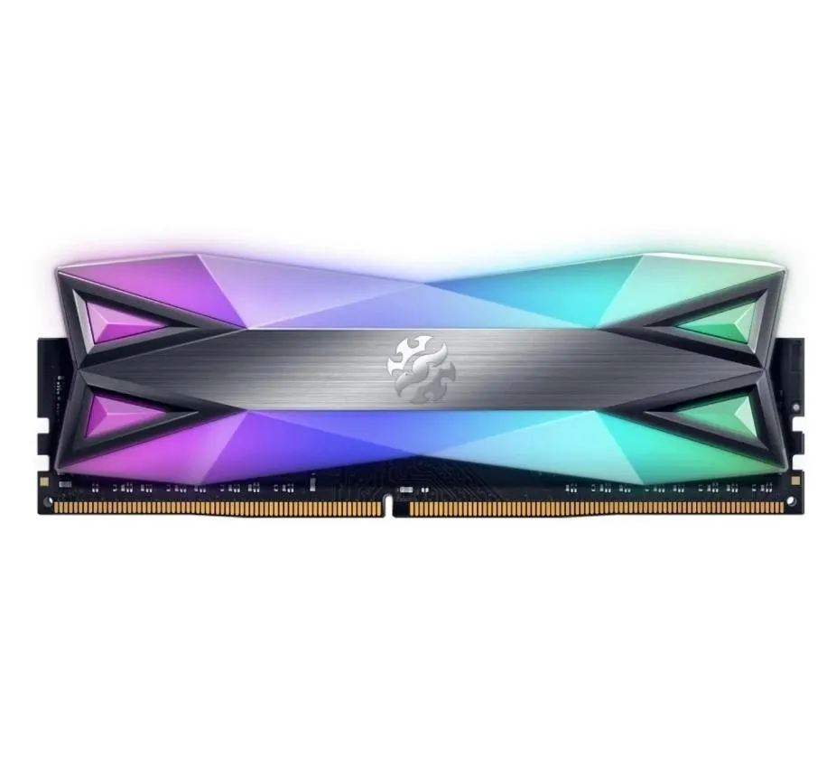 Модуль памяти ADATA DDR4 Общий объём памяти 16Гб Module capacity 16Гб Количество 1 3600 МГц Радиатор Множитель частоты шины 18 1.35 В RGB серый AX4U360016G18I-ST60
