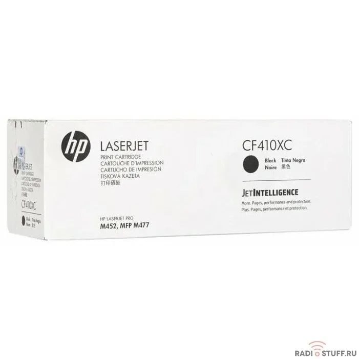 HP Картридж CF410XC 410X лазерный черный увеличенной емкости (6500 стр) (белая корпоративная коробка)