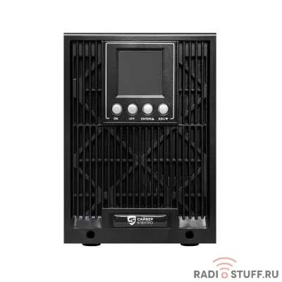 UPS Сайбер Электро ЭКСПЕРТ-1000 {Онлайн, Напольное исполнение 1000ВА/800Вт. USB/RS-232/SNMPslot (2 EURO + 1 IEC С13) (12В /7Ач. х 2)}
