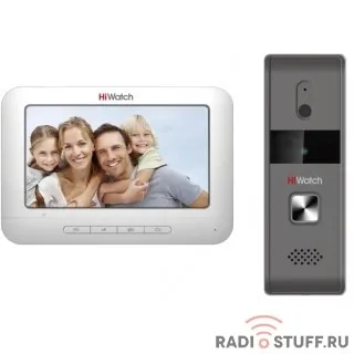 HIKVISION HiWatch DS-D100K: Аналоговый комплект домофонии вызывная панель + монитор