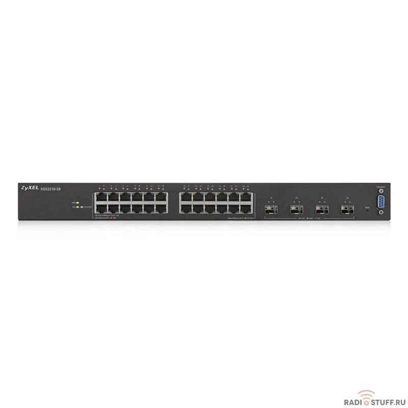 ZYXEL XGS2210-28-EU0101F L2+ коммутатор XGS2210-28, 24xGE, 4xSFP+, стекируемый, бесшумный