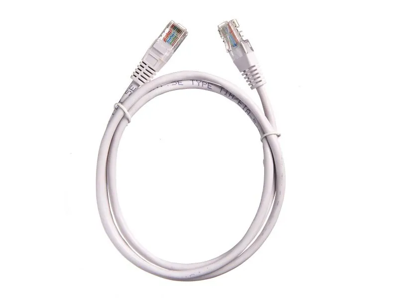 Патч-корд Technolink UTP4 cat 5e, 1,0м, ВС, LSZH, белый, литой коннектор