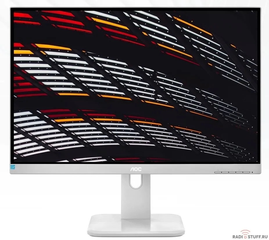LCD AOC 23.8" 24P1/GR серый {IPS 1920x1080@60Hz 5ms 178/178 250cd 1000:1 Frameless HDMI1.4 DisplayPort1.2 DVI D-Sub USB3.0x4 AudioOut 2Wx2 Pivot}