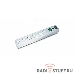 MOST Сетевой фильтр RG 10М 10м (6 розеток), белый {544421}