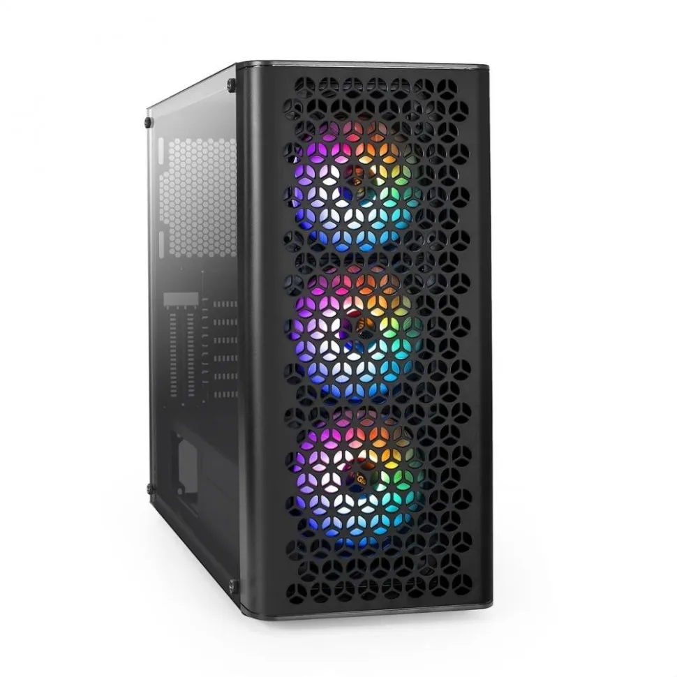Корпус EXEGATE EVO-9202 MidiTower ATX MicroATX Цвет черный EX294965RUS