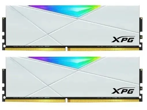 Модуль памяти ADATA XPG SPECTRIX D50 RGB DDR4 Общий объём памяти 16Гб Module capacity 8Гб Количество 2 4133 МГц Множитель частоты шины 19 1.4 В RGB серый AX4U320016G16A-DW50