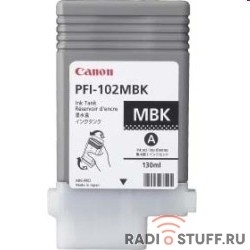Canon PFI-102MBk 0894B001 Картридж для Canon iPF500/600/700, Матовый Черный, 130 мл. (GJ)